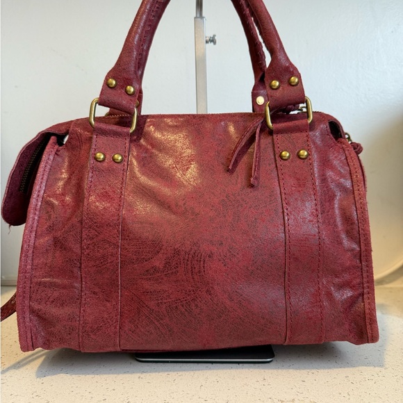 Red Leather Handbag - Picture 9 of 13